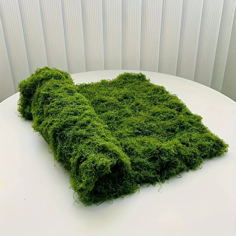 Sphagnum Moss Dry - 20フィート×20フィートの人工苔マット、屋内植物用グリーン、プランター装飾、クラフトDIY、テーブルセンターピース、フェアリーガーデン用