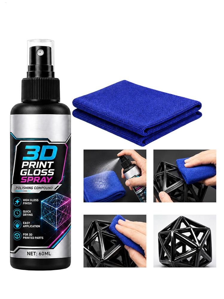 Misting Bottle Fine - 100ml 3Dプリント用グロススプレー、速乾性ファインミストグロスエンハンサー、3Dモデル用クリアコートニス、模型や工芸品用